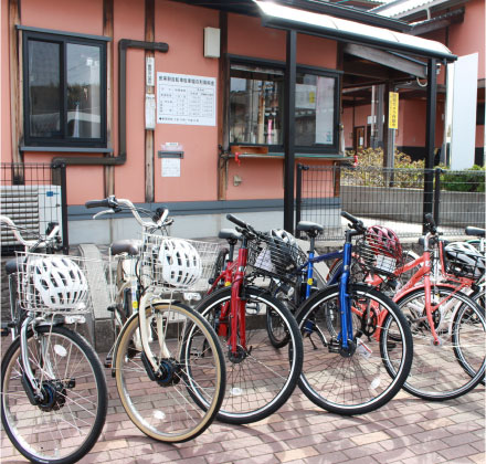 自行车出租（自行车站）。