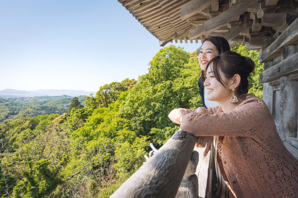 The view from the three-storied pagoda